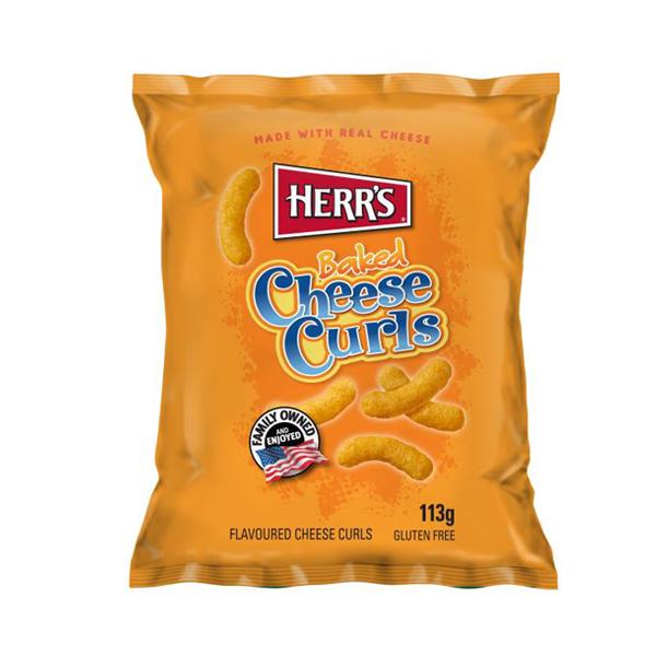 Herr’s Cheese Curl Patatine di Mais al Formaggio 113g