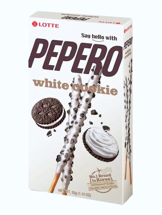 Lotte Pepero White Cookie Biscotti al Gusto Oreo