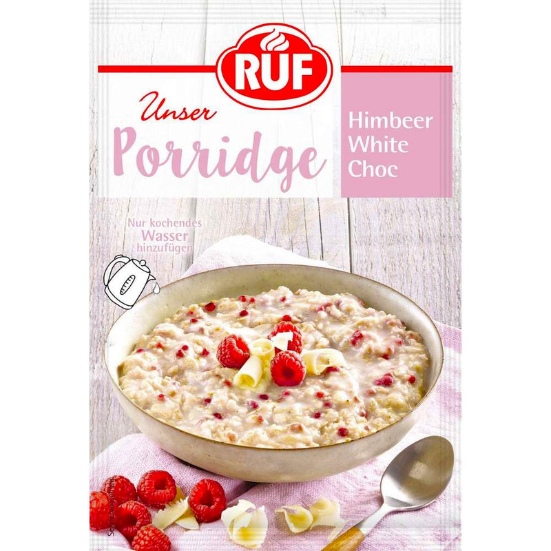 Ruf Porridge al Cioccolato Bianco e Lamponi