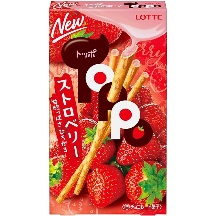 Lotte Toppo Biscotti Stick alla Fragola e Vaniglia