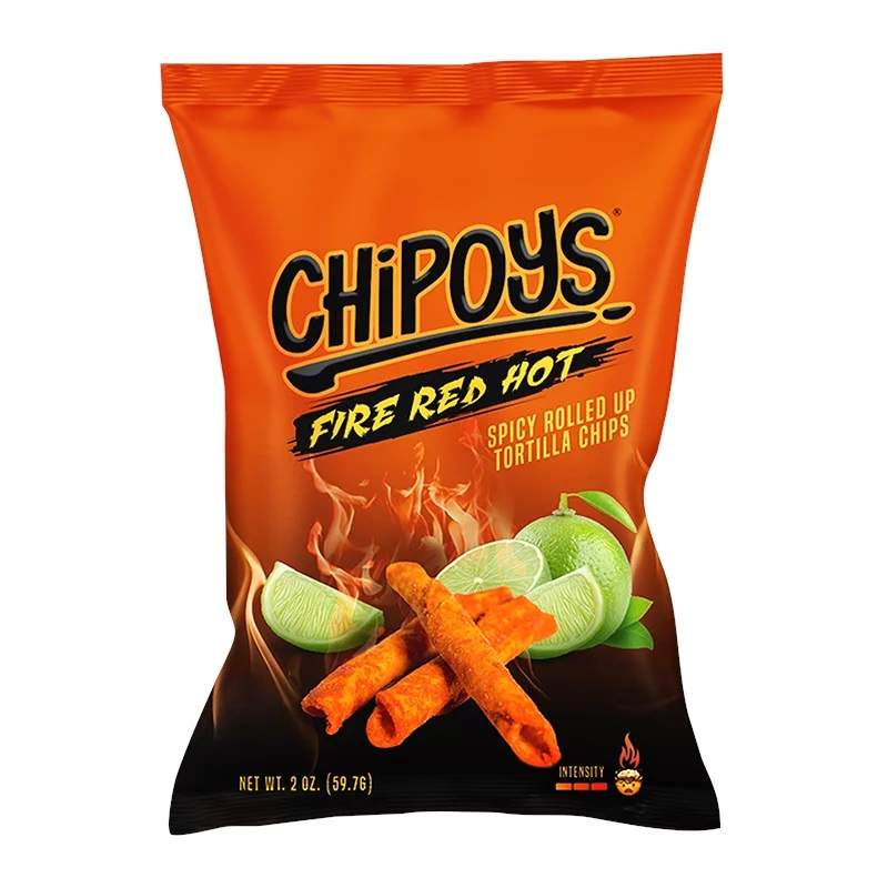 Chipoys Rolled Chips Fire Red Hot