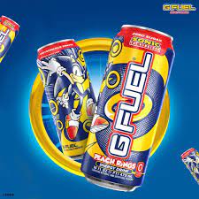 Sonic The Hedgehog Energy Drink Peach Ring Limited Edition