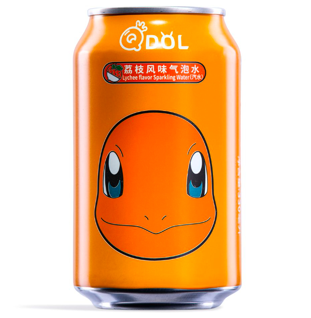 QDOL Pokémon Charmander Bevanda Frizzante al Litchi