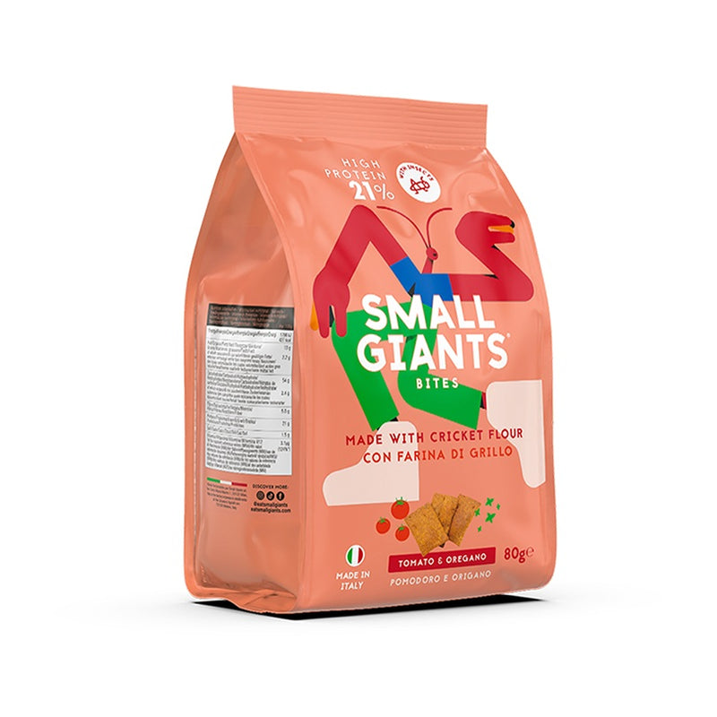 Small Giants Bites Cracker con Farina di Grillo al Pomodoro e Origano