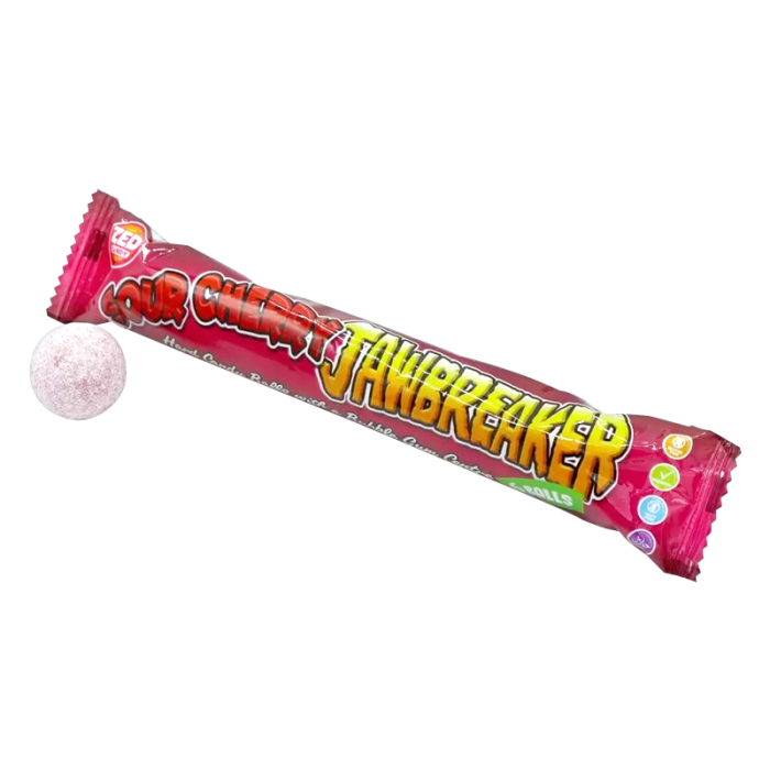 Zed Candy Jawbreaker Caramelle con Chewing Gum gusto Ciliegia