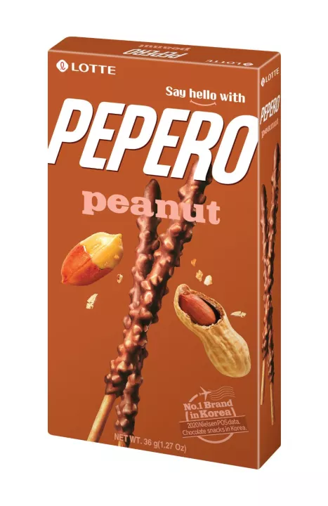 Lotte Pepero Peanut Biscotti Cioccolato e Arachidi