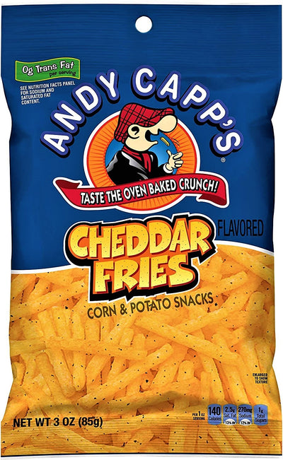 ANDY CAPP'S PATATINE AL CHEDDAR - America & USA, America / Salati e snack, Stati Uniti, Tutto il cibo, Tutto il cibo / Snack salati - andy-capps-patatine-al-cheddar - EATinerando.net