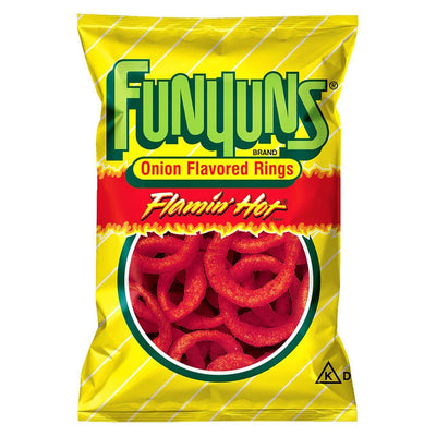 FUNYUNS FLAMING HOT ANELLI DI CIPOLLA PICCANTI CONF. GRANDE - America & USA, America / Salati e snack, Stati Uniti, Tutto il cibo, Tutto il cibo / Snack salati - funyuns-flaming-hot-anelli-di-cipolla-piccanti-conf-grande - EATinerando.net