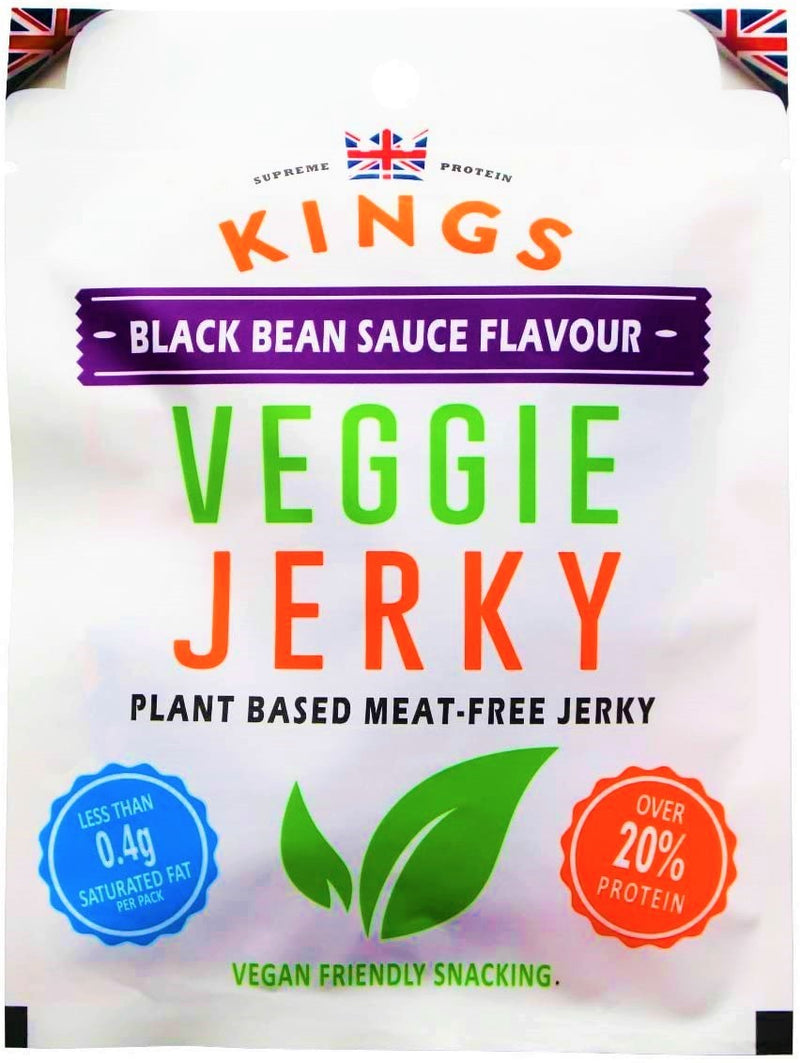 KINGS VEGGIE JERKY CARNE SECCA VEGANA - Europa & Resto del Mondo, Europa & Resto del Mondo / Salati e snack, Regno Unito, Tutto il cibo, Tutto il cibo / Carne secca - kings-veggie-jerky-carne-secca-vegana - EATinerando.net