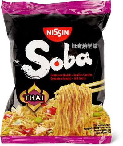 NISSIN SOBA NOODLE THAI - Giappone, Oriente & Giappone, Oriente / Ramen zuppe e riso, Tutto il cibo, Tutto il cibo / Pasta riso ramen e zuppe - nissin-soba-noodle-thai - EATinerando.net