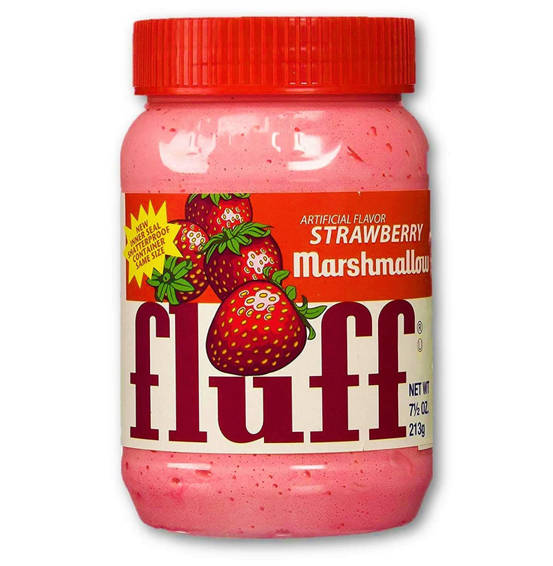Fluff Crema di Marshmallow alla Fragola - America & USA, America / Creme spalmabili, Stati Uniti, Tutto il cibo, Tutto il cibo / Creme spalmabili - fluff-crema-di-marshmallow-alla-fragola - EATinerando.net
