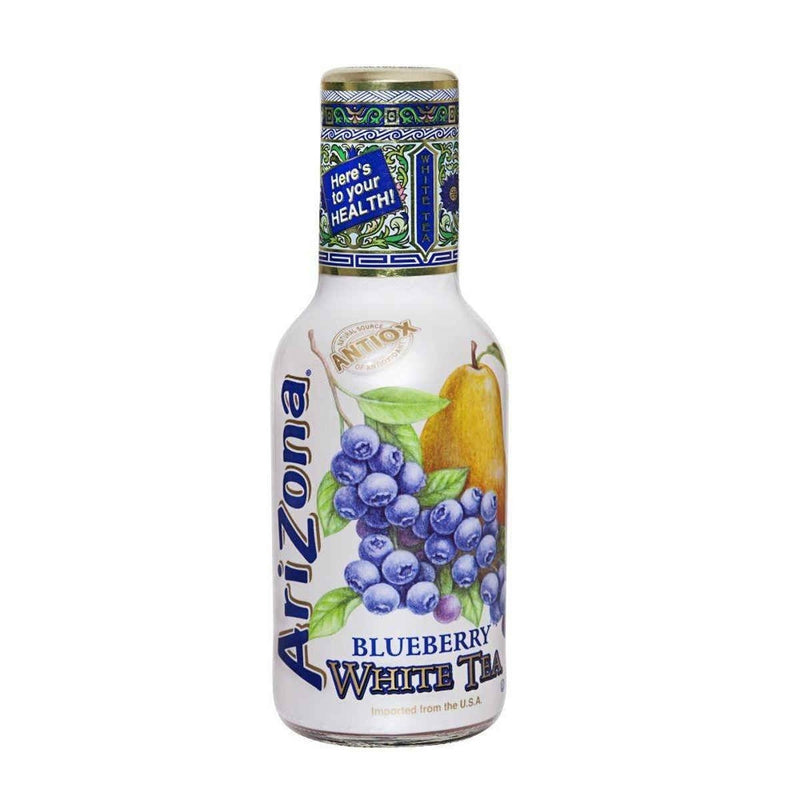 Arizona Tè Bianco Al Mirtillo 500ML - America & USA, America / Bibite e alcolici, Stati Uniti, Tutto il cibo, Tutto il cibo / Bibite analcoliche - arizona-te-bianco-al-mirtillo-500ml - EATinerando.net