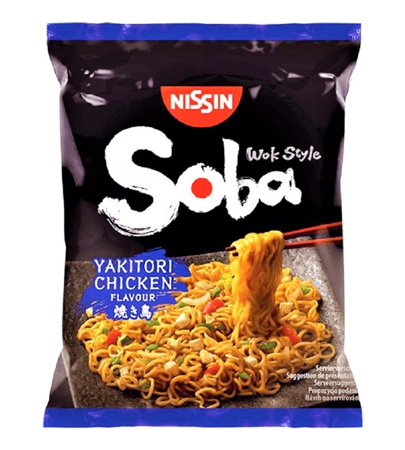 Nissin Soba Noodle al Pollo Yakitori - Giappone, Oriente & Giappone, Oriente / Ramen zuppe e riso, Tutto il cibo, Tutto il cibo / Pasta riso ramen e zuppe - nissin-soba-noodle-al-pollo-yakitori - EATinerando.net