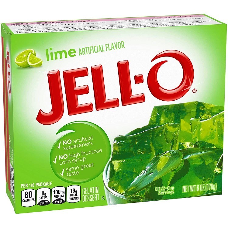 JELL-O GELATINA AL LIME - America & USA, America / Preparati per dolci, Stati Uniti, Tutto il cibo, Tutto il cibo / Preparati per dolci - jell-o-gelatina-al-lime - EATinerando.net