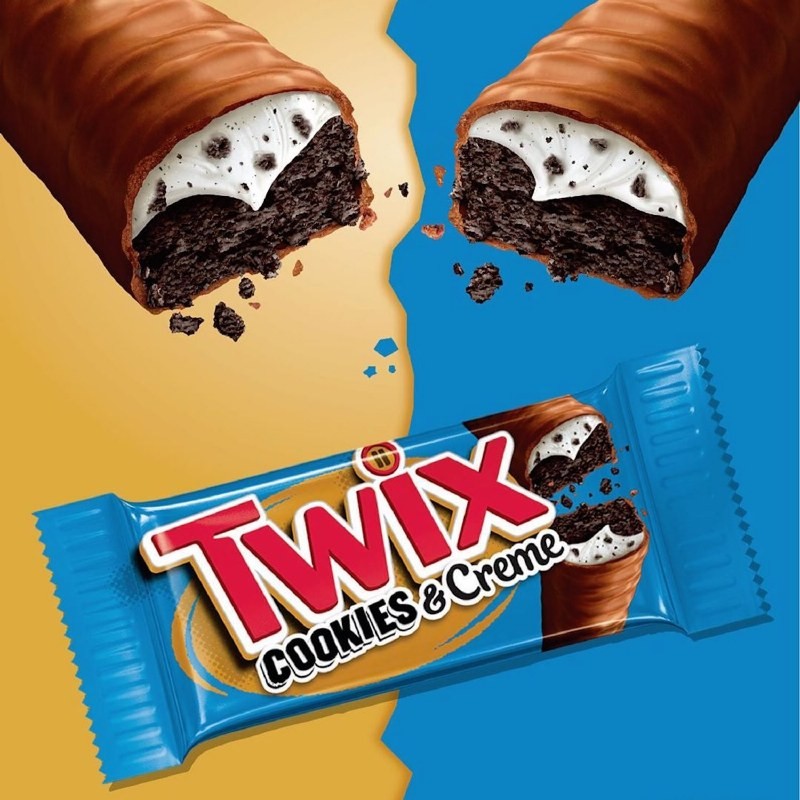 Twix Cookies & Creme - America & USA, America / Dolci e biscotti, Cioccolata, Stati Uniti, Tutto il cibo, Tutto il cibo / Dolci golosi - twix-cookies-creme - EATinerando.net