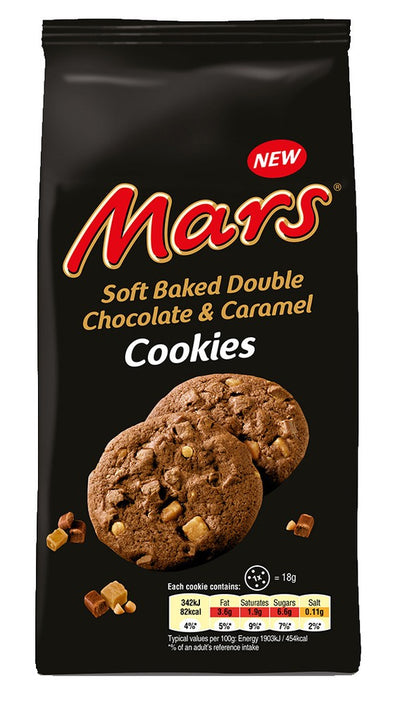 MARS COOKIES AL CIOCCOLATO E CARAMELLO - America & USA, America / Dolci e biscotti, Stati Uniti, Tutto il cibo, Tutto il cibo / Dolci golosi - mars-cookies-al-cioccolato-e-caramello - EATinerando.net