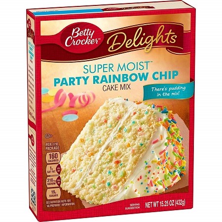 BETTY CROCKER PREPARATO PER TORTA PARTY RAINBOW - America & USA, America / Preparati per dolci, Stati Uniti, Tutto il cibo, Tutto il cibo / Preparati per dolci - betty-crocker-preparato-per-torta-party-rainbow - EATinerando.net