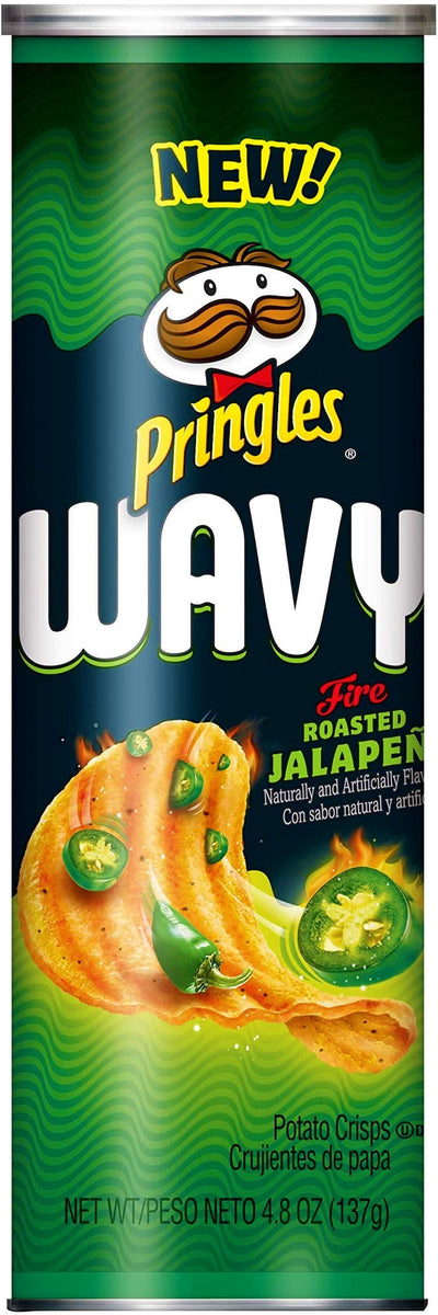 PRINGLES WAVY AL JALAPEÑO GRIGLIATO - America & USA, America / Salati e snack, Stati Uniti, Tutto il cibo, Tutto il cibo / Snack salati - pringles-wavy-al-jalapeno-grigliato - EATinerando.net