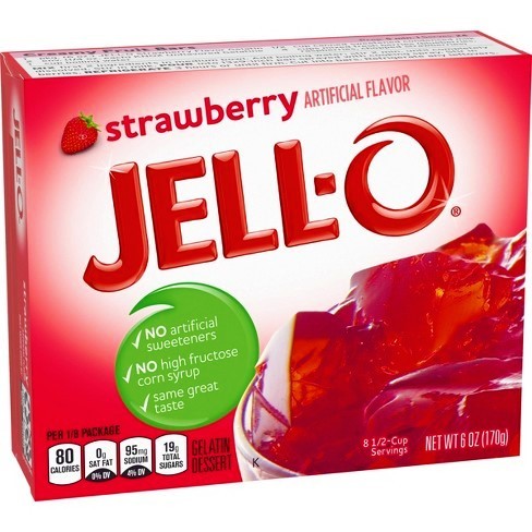 Jell-O Gelatina alla Fragola - America & USA, America / Preparati per dolci, Stati Uniti, Tutto il cibo, Tutto il cibo / Preparati per dolci - jell-o-gelatina-alla-fragola - EATinerando.net