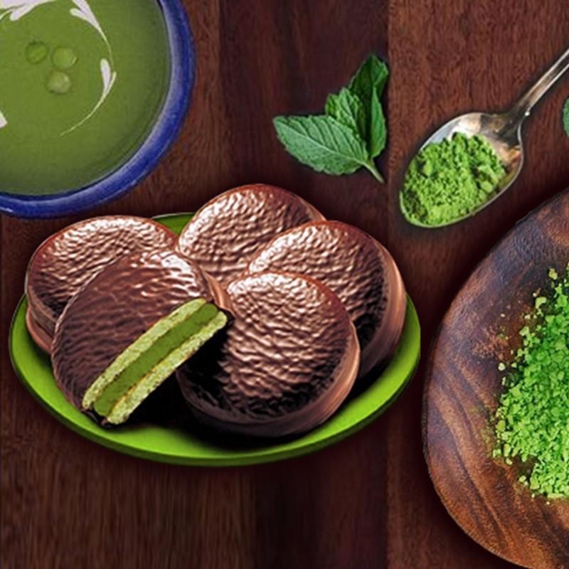 ORION TORTINA AL TÈ MATCHA E CIOCCOLATO - Cina, Cioccolata, Oriente & Giappone, Oriente / Dolci orientali, Tutto il cibo, Tutto il cibo / Dolci golosi - orion-tortina-al-te-matcha-e-cioccolato - EATinerando.net