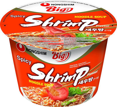 Nongshim Ramen Big Bowl ai Gamberetti - Corea, Oriente & Giappone, Oriente / Ramen zuppe e riso, Tutto il cibo, Tutto il cibo / Pasta riso ramen e zuppe - nongshim-ramen-big-bowl-ai-gamberetti - EATinerando.net