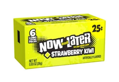 NOW & LATER CARAMELLE ALLA FRAGOLA E KIWI - America & USA, America / Dolci e biscotti, Stati Uniti, Tutto il cibo, Tutto il cibo / Dolci golosi - now-later-caramelle-alla-fragola-e-kiwi - EATinerando.net