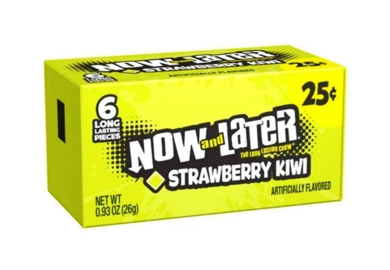 NOW & LATER CARAMELLE ALLA FRAGOLA E KIWI - America & USA, America / Dolci e biscotti, Stati Uniti, Tutto il cibo, Tutto il cibo / Dolci golosi - now-later-caramelle-alla-fragola-e-kiwi - EATinerando.net