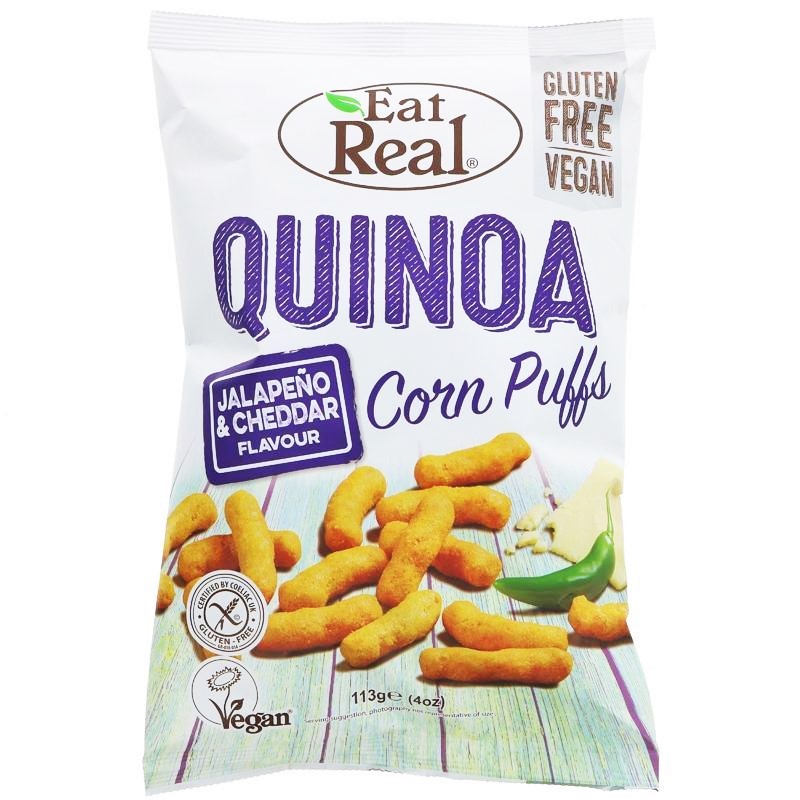 EAT REAL SNACK ALLA QUINOA E JALAPEÑO - Europa & Resto del Mondo, Europa & Resto del Mondo / Salati e snack, Regno Unito, Tutto il cibo, Tutto il cibo / Snack salati, Vegan - eat-real-snack-alla-quinoa-e-jalapeno - EATinerando.net