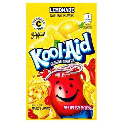 Kool-Aid Bevanda Solubile Gusto Limonata con 0Kcal - America & USA, America / Bibite e alcolici, Senza glutine, Stati Uniti, Tutto il cibo, Tutto il cibo / Bibite analcoliche - kool-aid-bevanda-solubile-gusto-limonata - EATinerando.net