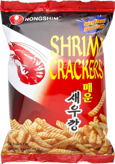 NONGSHIM CRACKER AI GAMBERI PICCANTI - Corea, Oriente & Giappone, Oriente / Snack salati e patatine, Tutto il cibo, Tutto il cibo / Snack salati - nongshim-cracker-ai-gamberi-piccanti - EATinerando.net