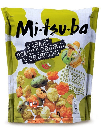 Mitsuba Mix di Arachidi e Cracker di Riso al Wasabi - Cina, Oriente & Giappone, Oriente / Snack salati e patatine, Tutto il cibo, Tutto il cibo / Snack salati - mitsuba-mix-di-arachidi-e-cracker-di-riso-al-wasabi - EATinerando.net