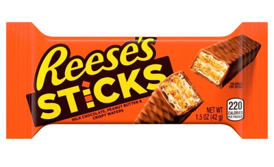 REESE'S STICKS WAFER AL BURRO D'ARACHIDI - America & USA, America / Dolci e biscotti, Cioccolata, San Valentino, Stati Uniti, Tutto il cibo, Tutto il cibo / Dolci golosi - reeses-sticks-wafer-al-burro-darachidi - EATinerando.net