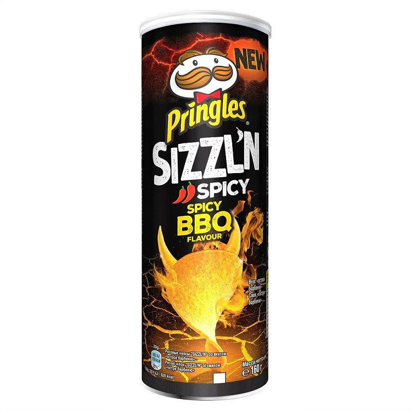 Pringles Sizzl’n Spicy BBQ - America & USA, America / Salati e snack, Stati Uniti, Tutto il cibo, Tutto il cibo / Snack salati - pringles-sizzln-spicy-bbq - EATinerando.net