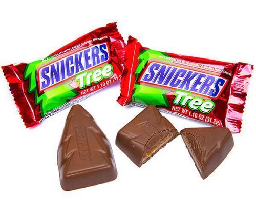SNICKERS TREES ALBERO DI NATALE - America & USA, America / Dolci e biscotti, Cioccolata, Offerte, Stati Uniti, Tutto il cibo, Tutto il cibo / Dolci golosi - snickers-trees-albero-di-natale - EATinerando.net