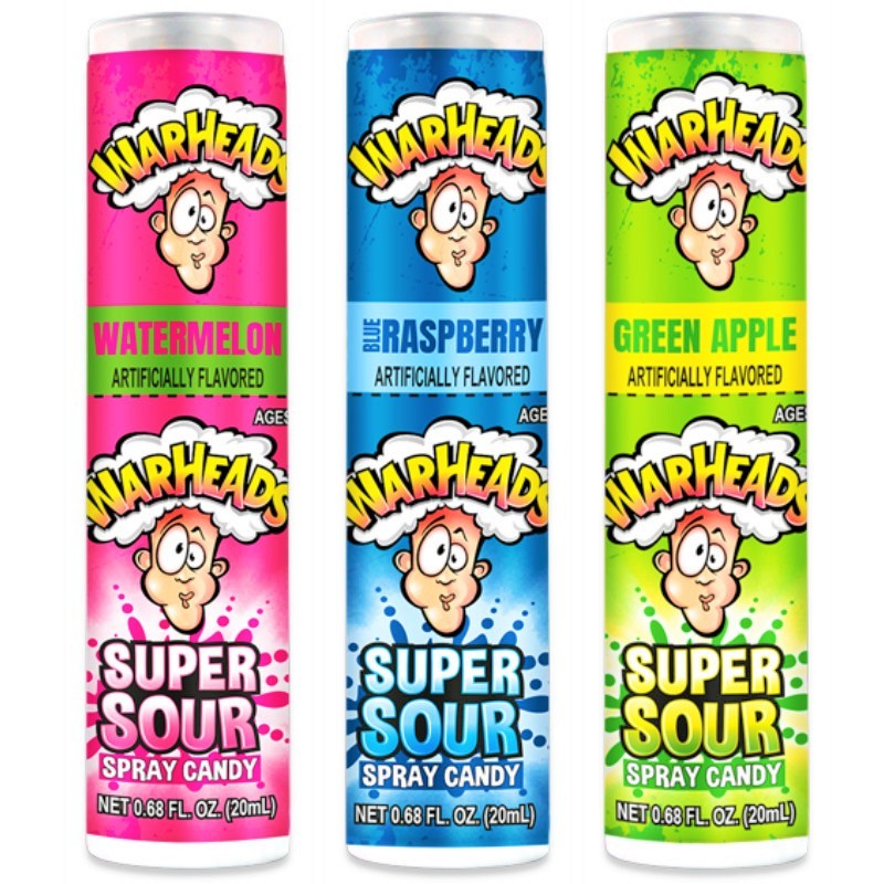 WARHEADS SUPER SOUR CARAMELLE SPRAY - America & USA, America / Dolci e biscotti, Stati Uniti, Tutto il cibo, Tutto il cibo / Pasta riso ramen e zuppe - warheads-super-sour-caramelle-spray - EATinerando.net