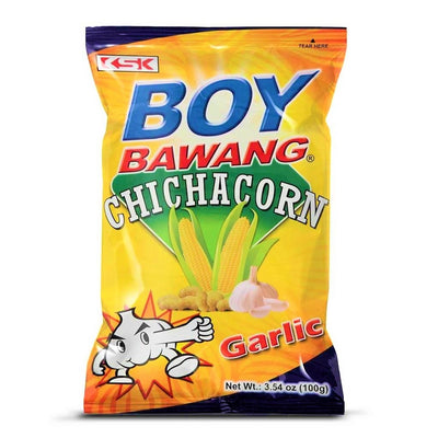 BOY BAWANG CHICHACORN MAIS ALL'AGLIO SCOPPIATO - Filippine, Oriente & Giappone, Oriente / Snack salati e patatine, Tutto il cibo, Tutto il cibo / Snack salati - boy-bawang-chichacorn-mais-allaglio-scoppiato - EATinerando.net