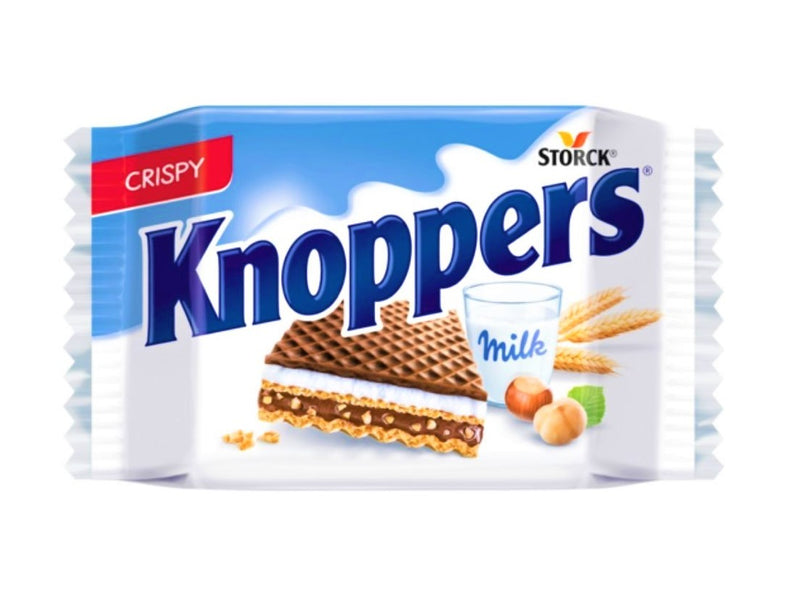 KNOPPERS WAFER CIOCCOLATO CON CREMA AL LATTE - Europa & Resto del Mondo, Europa & Resto del Mondo / Dolci dal mondo, Germania, Tutto il cibo, Tutto il cibo / Dolci golosi - knoppers-wafer-cioccolato-con-crema-al-latte - EATinerando.net