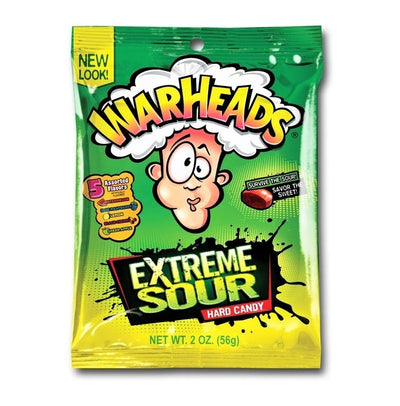 Warheads Extreme Sour Caramelle Aspre alla Frutta - America & USA, America / Dolci e biscotti, Stati Uniti, Tutto il cibo, Tutto il cibo / Dolci golosi - warheads-extreme-sour-caramelle-aspre-alla-frutta - EATinerando.net