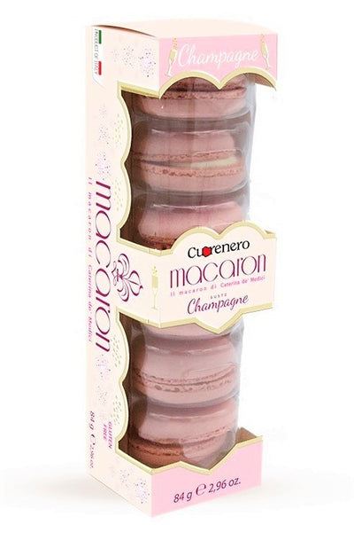 Cuorenero Macarons allo Champagne 6PZ - Europa & Resto del Mondo, Europa & Resto del Mondo / Dolci dal mondo, Francia, San Valentino, Senza glutine, Tutto il cibo, Tutto il cibo / Dolci golosi - cuorenero-macarons-allo-champagne-6pz - EATinerando.net