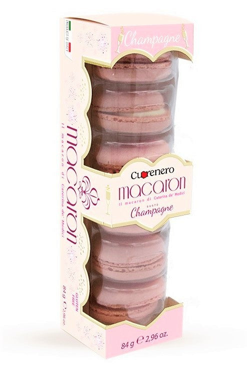 Cuorenero Macarons allo Champagne 6PZ - Europa & Resto del Mondo, Europa & Resto del Mondo / Dolci dal mondo, Francia, San Valentino, Senza glutine, Tutto il cibo, Tutto il cibo / Dolci golosi - cuorenero-macarons-allo-champagne-6pz - EATinerando.net