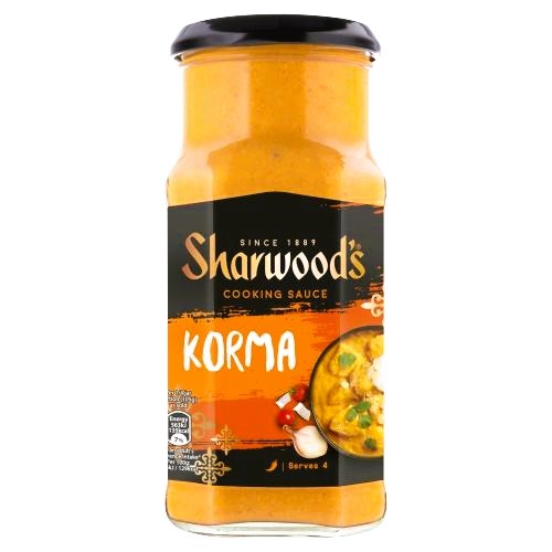 Sharwood’s Salsa Indiana Korma - Europa & Resto del Mondo, Europa & Resto del Mondo / Spezie e condimenti, India, Tutto il cibo, Tutto il cibo / Salse spezie e condimenti - sharwoods-salsa-indiana-korma - EATinerando.net