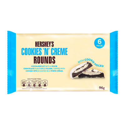 Hershey's Rounds Biscotti Ripieni Cookies 'n' Creme - America & USA, America / Dolci e biscotti, San Valentino, Stati Uniti, Tutto il cibo, Tutto il cibo / Dolci golosi - hersheys-rounds-biscotti-ripieni-cookies-n-creme - EATinerando.net