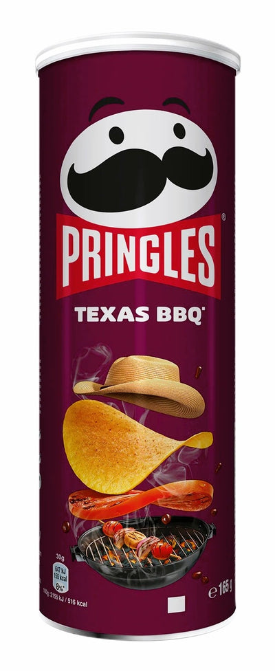 Pringles Patatine Texas Barbecue - America & USA, America / Salati e snack, Stati Uniti, Tutto il cibo, Tutto il cibo / Snack salati - pringles-texas-barbecue - EATinerando.net