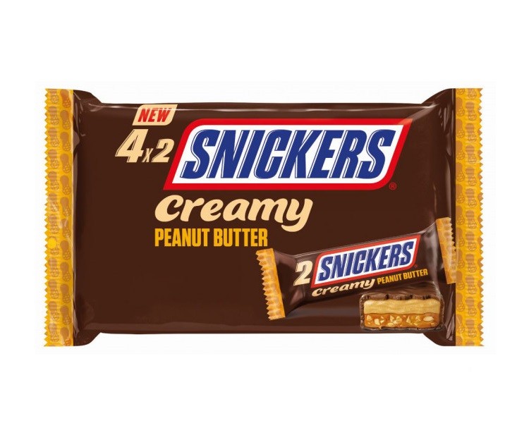 Snickers al Burro D’Arachidi Creamy 4PZ - America & USA, America / Dolci e biscotti, Cioccolata, Stati Uniti, Tutto il cibo, Tutto il cibo / Dolci golosi - snickers-al-burro-darachidi-creamy-4pz - EATinerando.net