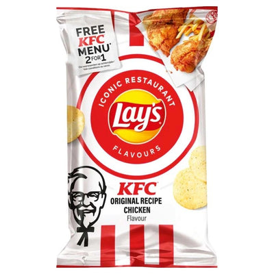 Lays Patatine al Pollo KFC - America & USA, America / Salati e snack, Stati Uniti, Tutto il cibo, Tutto il cibo / Snack salati - lays-patatine-al-pollo-kfc - EATinerando.net