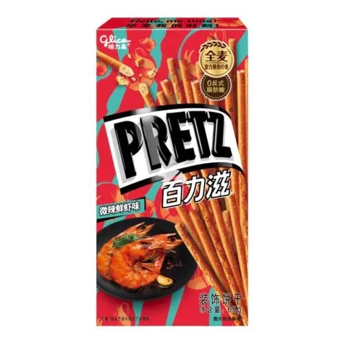 Glico Pretz Bastoncini ai Gamberetti - Giappone, Oriente & Giappone, Oriente / Snack salati e patatine, Tutto il cibo, Tutto il cibo / Snack salati - pretz-bastoncini-ai-gamberetti - EATinerando.net