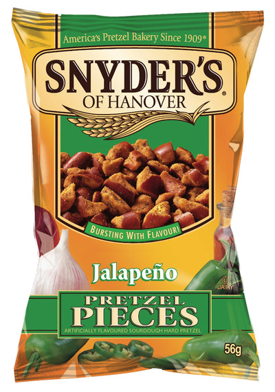 SNYDER'S PRETZEL AL PEPERONCINO JALAPENO - America & USA, America / Salati e snack, Stati Uniti, Tutto il cibo, Tutto il cibo / Snack salati - snyders-pretzel-al-peperoncino-jalapeno - EATinerando.net
