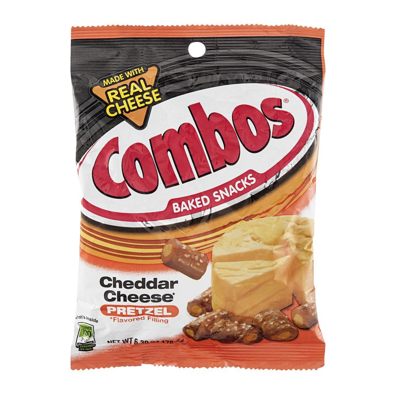 COMBOS PRETZEL CHEDDAR CONF. GRANDE - America & USA, America / Salati e snack, Stati Uniti, Tutto il cibo, Tutto il cibo / Snack salati - combos-pretzel-cheddar-conf-grande - EATinerando.net