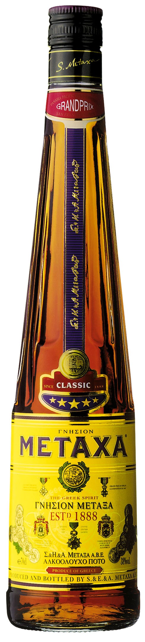 METAXA 5 STELLE LIQUORE - Europa, Europa & Resto del Mondo, Europa & Resto del Mondo / Bevande e alcolici, Grecia, Tutto il cibo, Tutto il cibo / Vini e birre - metaxa-5-stelle-liquore - EATinerando.net