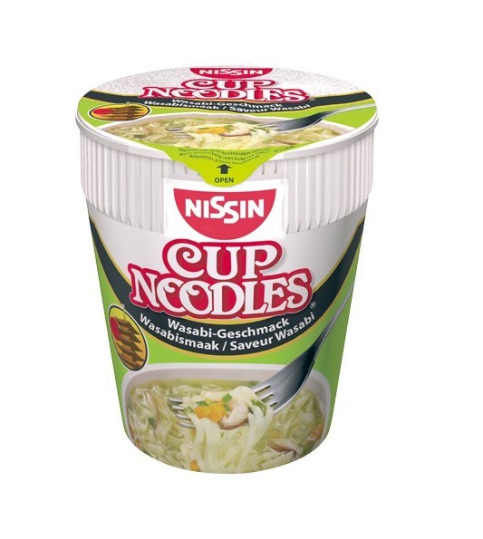 NISSIN RAMEN CUP GUSTO WASABI - Giappone, Oriente & Giappone, Oriente / Ramen zuppe e riso, Tutto il cibo, Tutto il cibo / Pasta riso ramen e zuppe - nissin-ramen-cup-gusto-wasabi - EATinerando.net